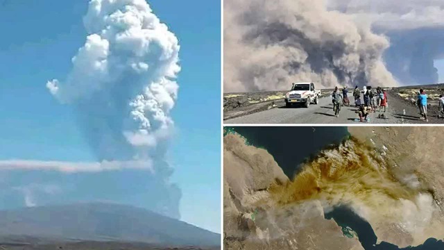 ১২ হাজার বছর পর অগ্ন্যুৎপাত, ছাই ভেসে এলো দক্ষিণ এশিয়ার আকাশে