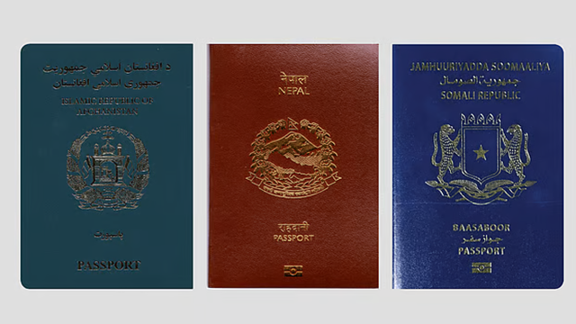 বিশ্বের সবচেয়ে দুর্বল ১০ পাসপোর্টের তালিকায় আছে কোন কোন দেশ