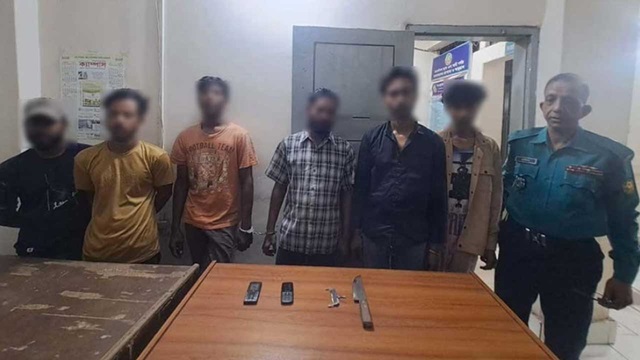 রূপনগরে ডাকাতির প্রস্তুতির সময় ডাকাত দলের ৬ সদস্যসহ গ্রেপ্তার সাত