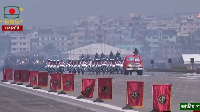 স্বাধীনতা দিবসে জাতীয় প্যারেড শুরু
