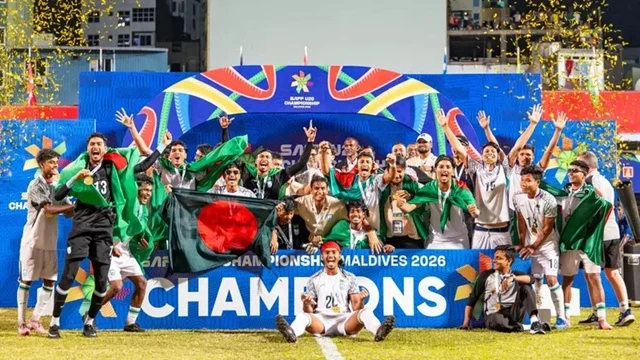 সাফজয়ী বাংলাদেশ দলের সংবর্ধনা হাতিরঝিলে